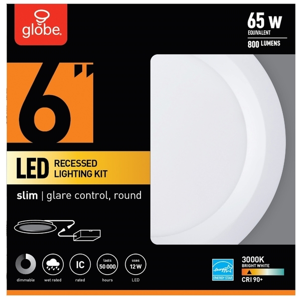 Globe Electric RECESD LGHTNG KIT LED 6"" 91500